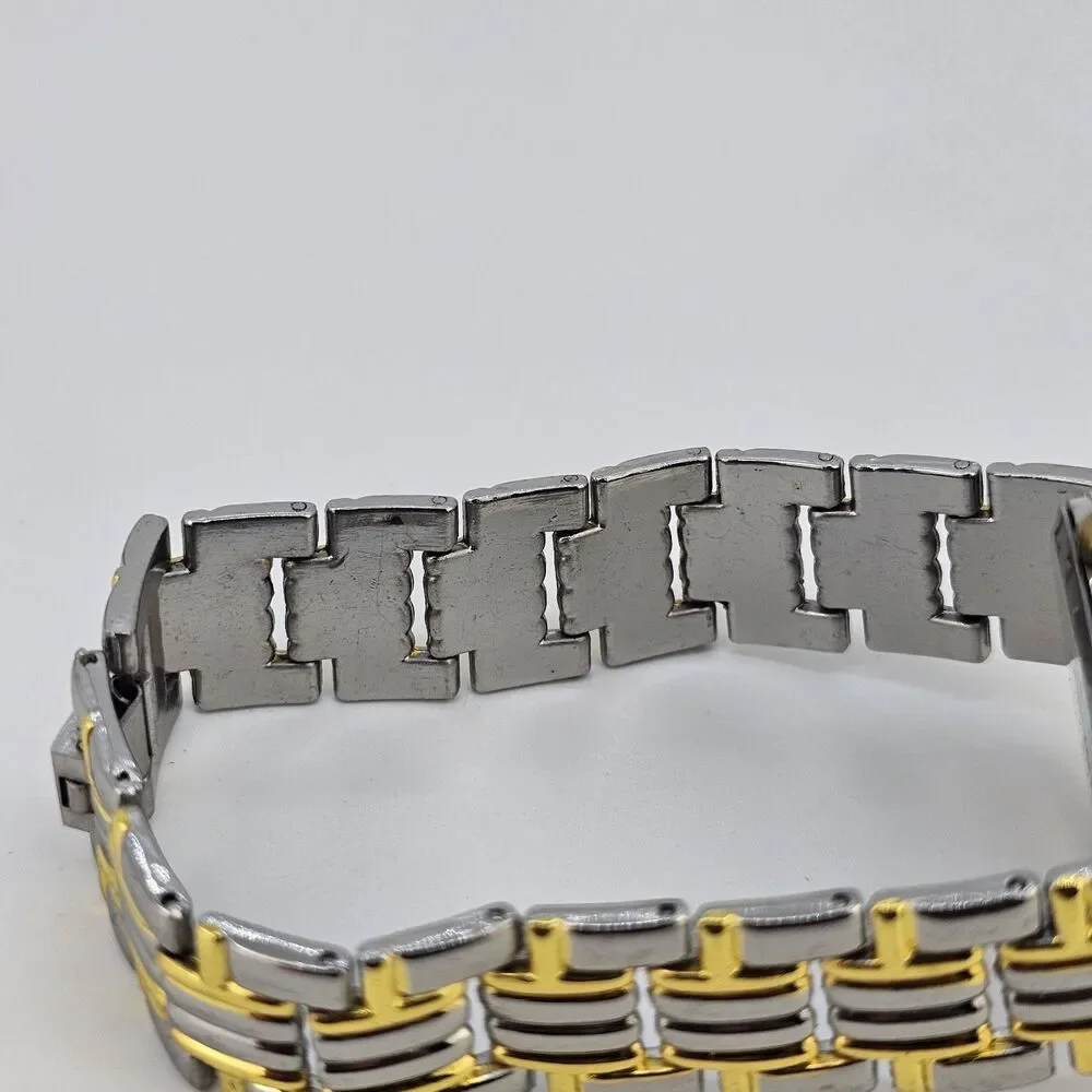 32MM Women's Watch‎ White Dial Gold Gray Bracelet Band 7.5